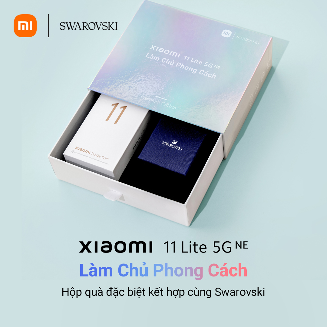 Xiaomi hợp tác cùng Swarovski mang đến tuyệt tác thiết kế mỏng, nhẹ và đầy tinh tế